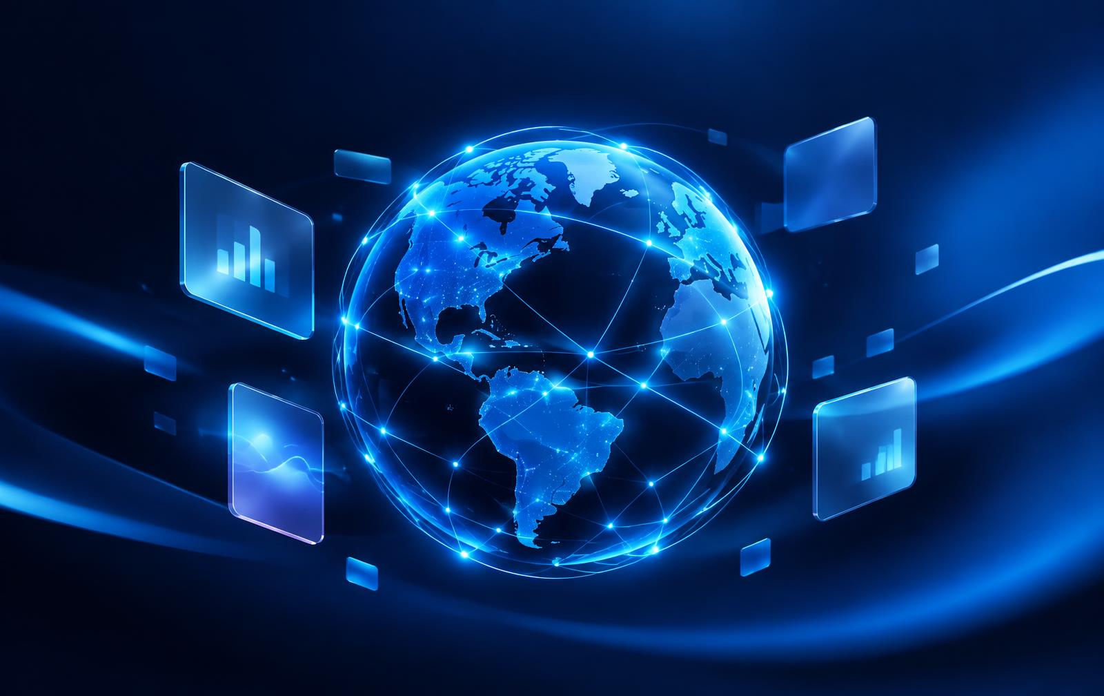 QuickQ 全球网络节点示意图